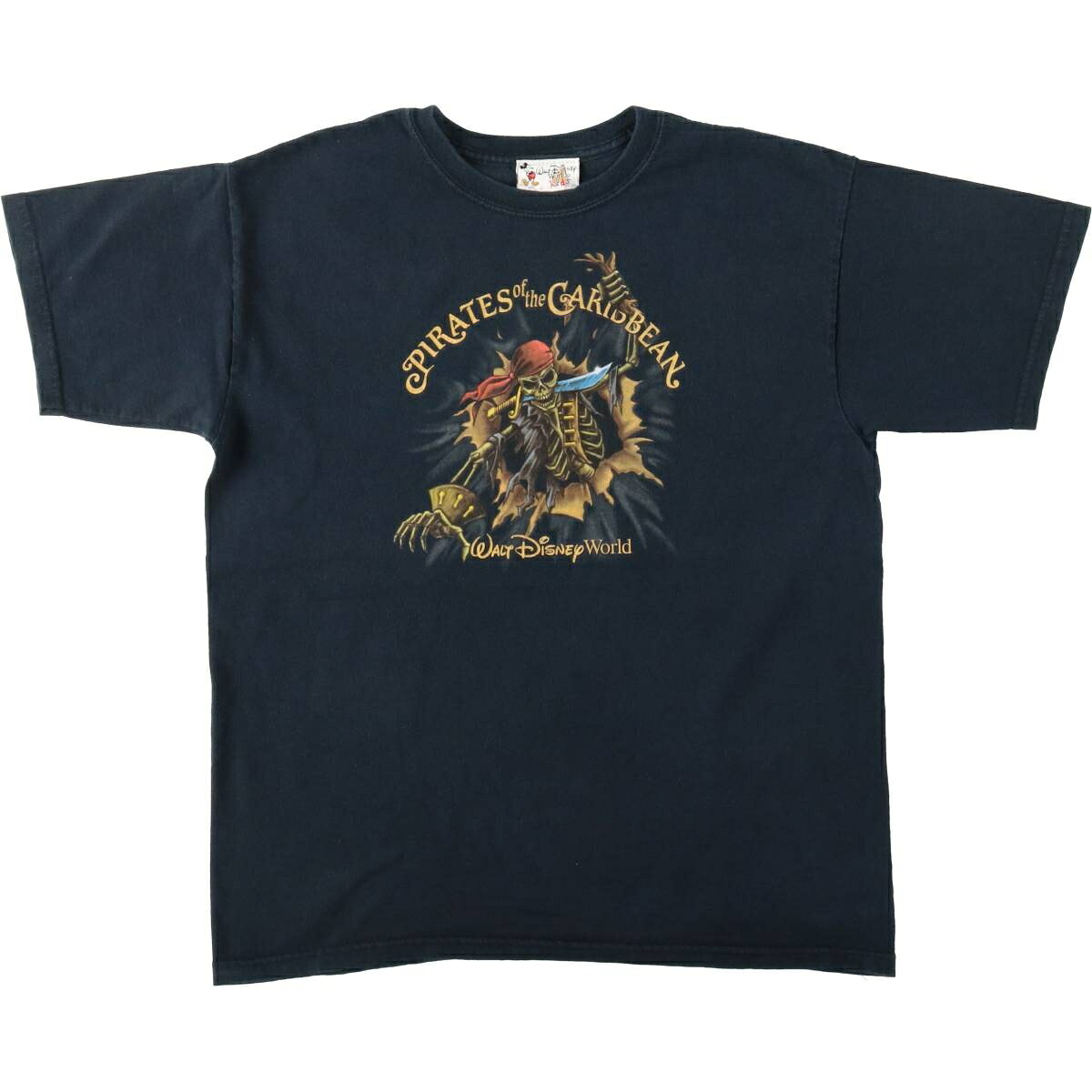 DISNEY/ディズニー PIRATES OF THE CARIBBEAN パイレーツ オブ カリビアン キャラクタープリントTシャツ