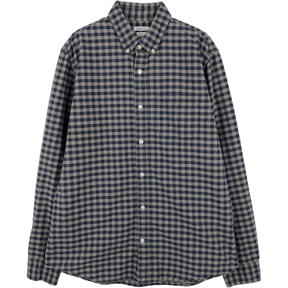 GAP/ギャップ STANDARD FIT 長袖 ボタンダウンチェックシャツ