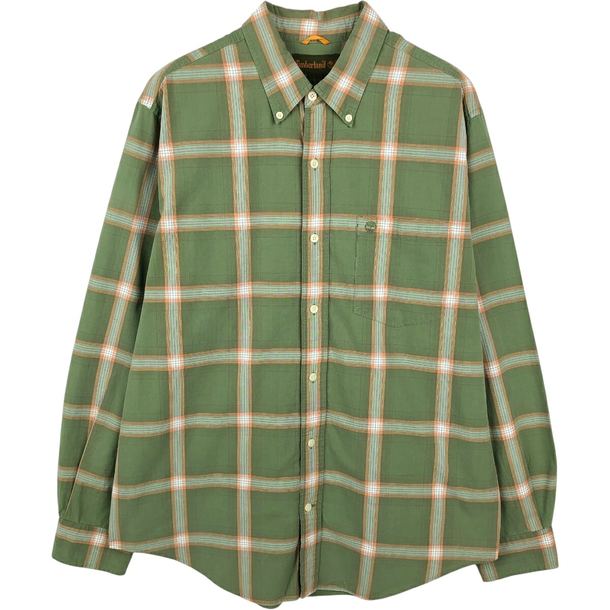 Timberland/ティンバーランド 長袖 ボタンダウンチェックシャツ