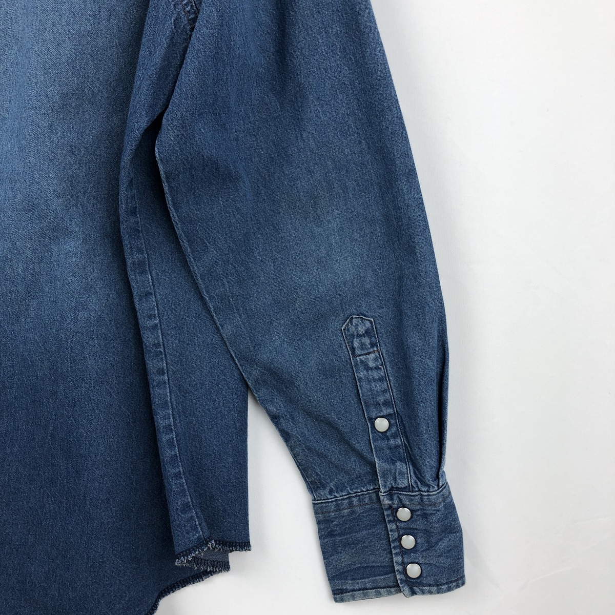 Wrangler/ラングラー 長袖 デニムウエスタンシャツ