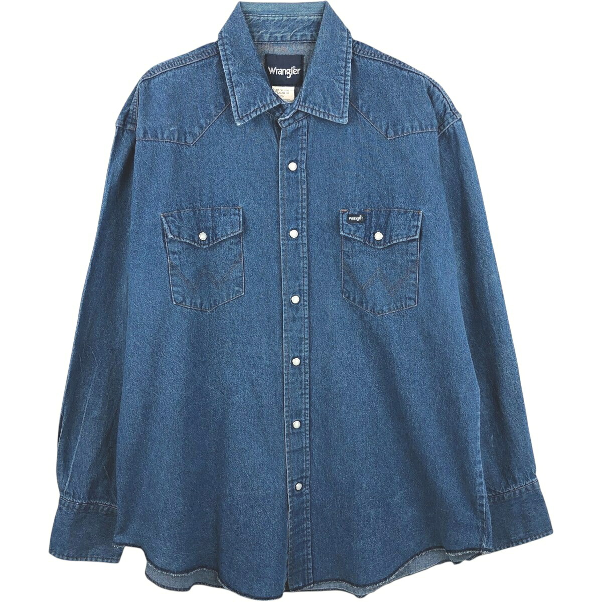Wrangler/ラングラー 長袖 デニムウエスタンシャツ