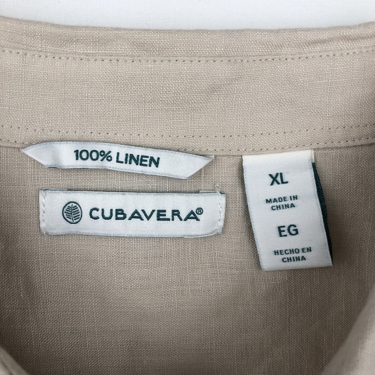 古着 CUBAVERA 長袖 メキシカンシャツ キューバシャツ ボックスシャツ メンズXL相当 /eaa659993 【中古】 【260723】
