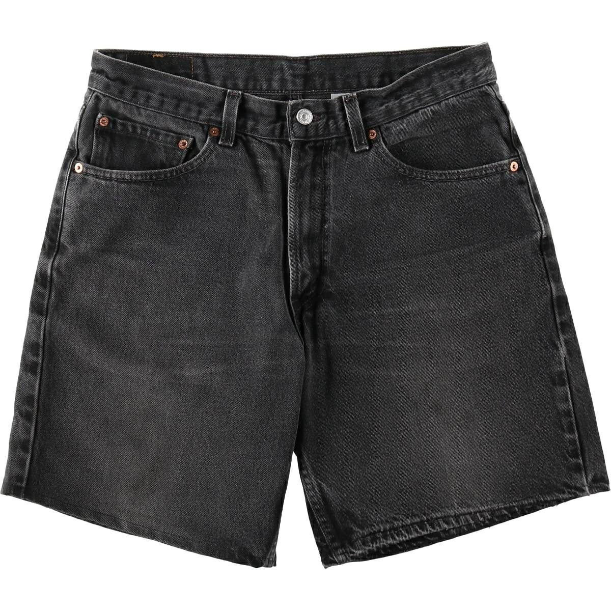 Levi's/リーバイス 550 RELAXED FIT ブラックデニムショーツ ショートパンツ