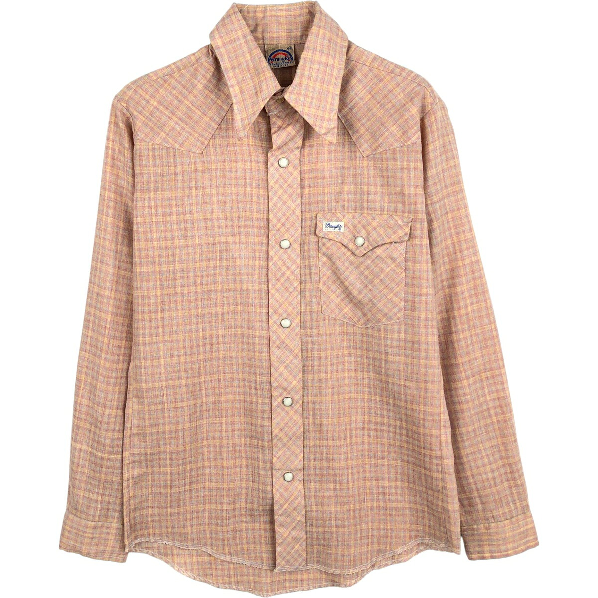 Wrangler/ラングラー 虹タグ レインボータグ 長袖 ウエスタンシャツ