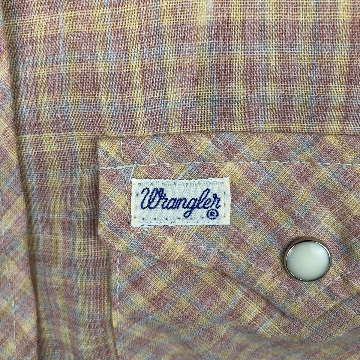 Wrangler/ラングラー 虹タグ レインボータグ 長袖 ウエスタンシャツ
