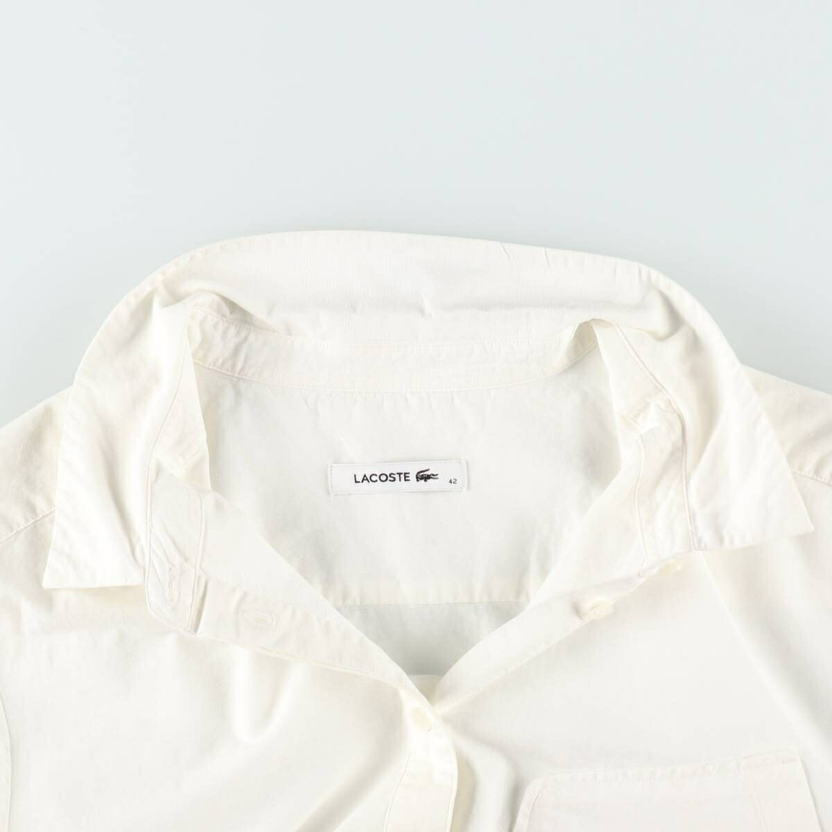 LACOSTE/ラコステ 長袖 コットンシャツ