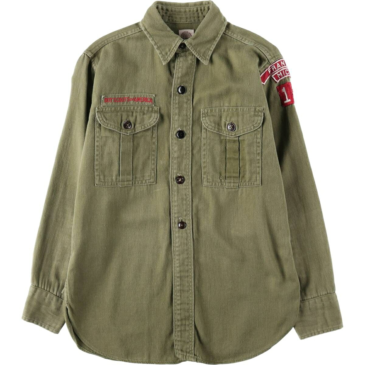 BOY SCOUTS OF AMERICA 長袖 ボーイスカウトシャツ