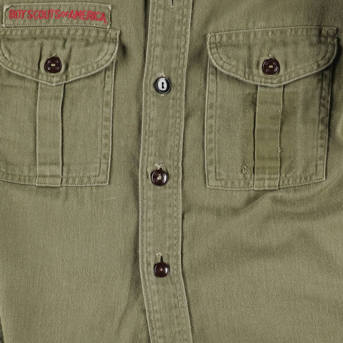 古着 60年代 BOY SCOUTS OF AMERICA 長袖 ボーイスカウトシャツ レディースS相当 ヴィンテージ /eaa650441 【中古】 【260622】 【ADEL/アデル】