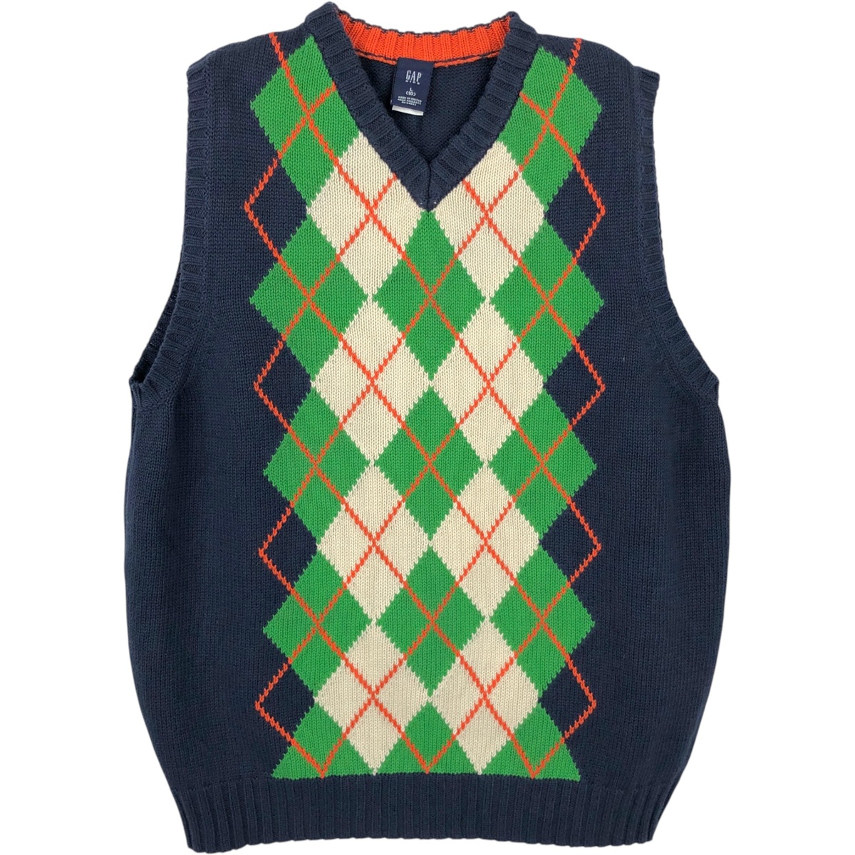 GAP/ギャップ Vネック コットンニットベスト