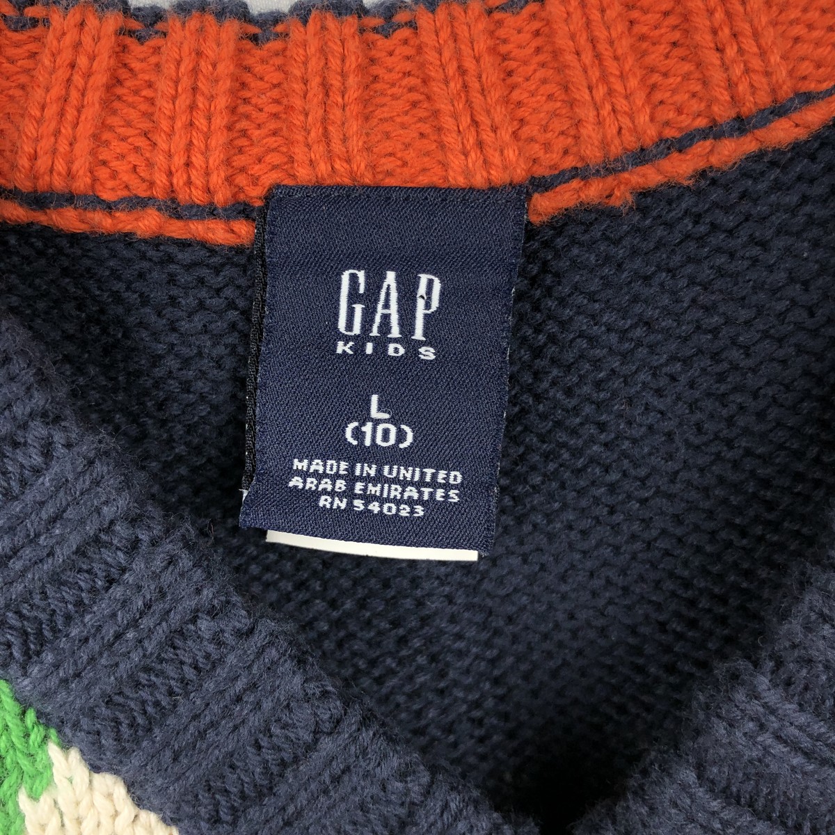 古着 00年代 ギャップ GAP アーガイル柄 Vネック コットンニットベスト レディースM相当 /eaa650444 【中古】 【260620】 【ADEL/アデル】