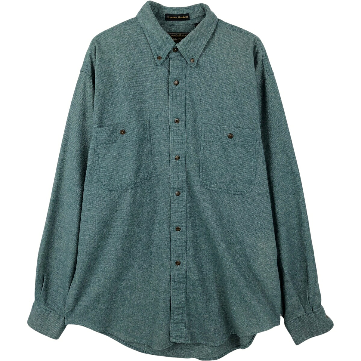 Eddie Bauer/エディーバウアー 黒タグ Sonoma Heathers 長袖 シャモアクロスシャツ