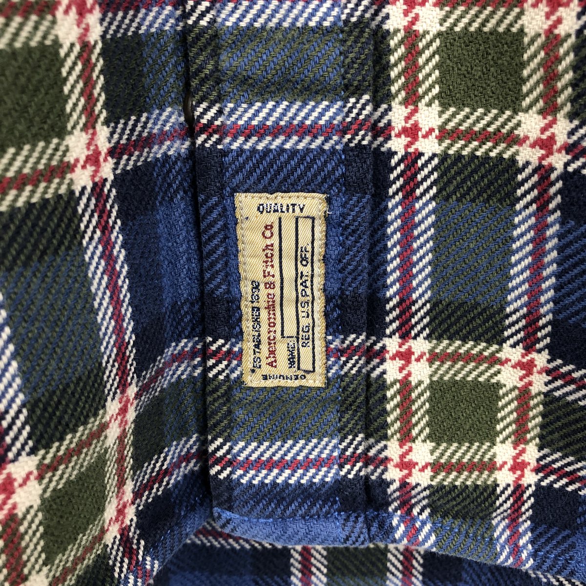 古着 アバクロンビーアンドフィッチ Abercrombie&Fitch 長袖 ボタンダウン フランネルチェックシャツ メンズM相当 /eaa650527 【中古】 【260629】