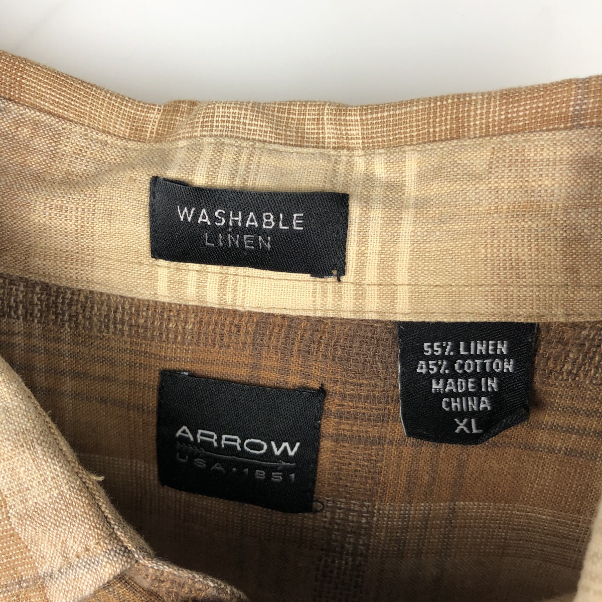 Arrow/アロー WASHABLE LINEN 半袖 リネンシャツ