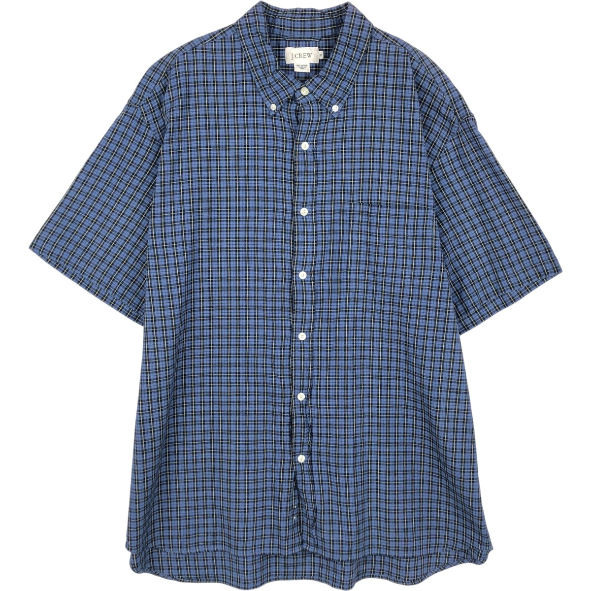 J.Crew/ジェイクルー 半袖 ボタンダウン チェックシャツ