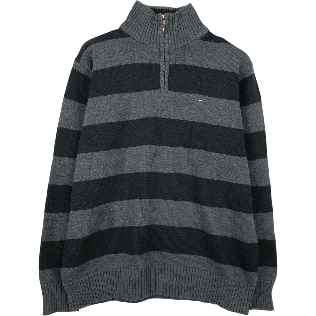 TOMMY HILFIGER/トミーヒルフィガー コットンニットハーフジップセーター