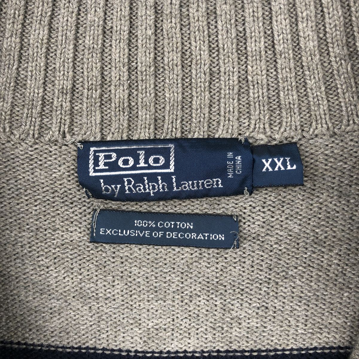 Ralph Lauren/ラルフローレン POLO by Ralph Lauren コットンニットハーフジップセーター