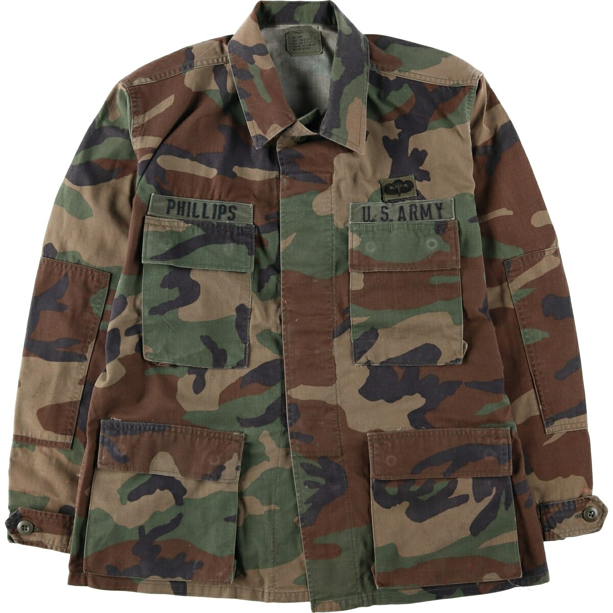 COAT WOODLAND CAMOUFLAGE PATTERN COMBAT B.D.U ミリタリージャケット