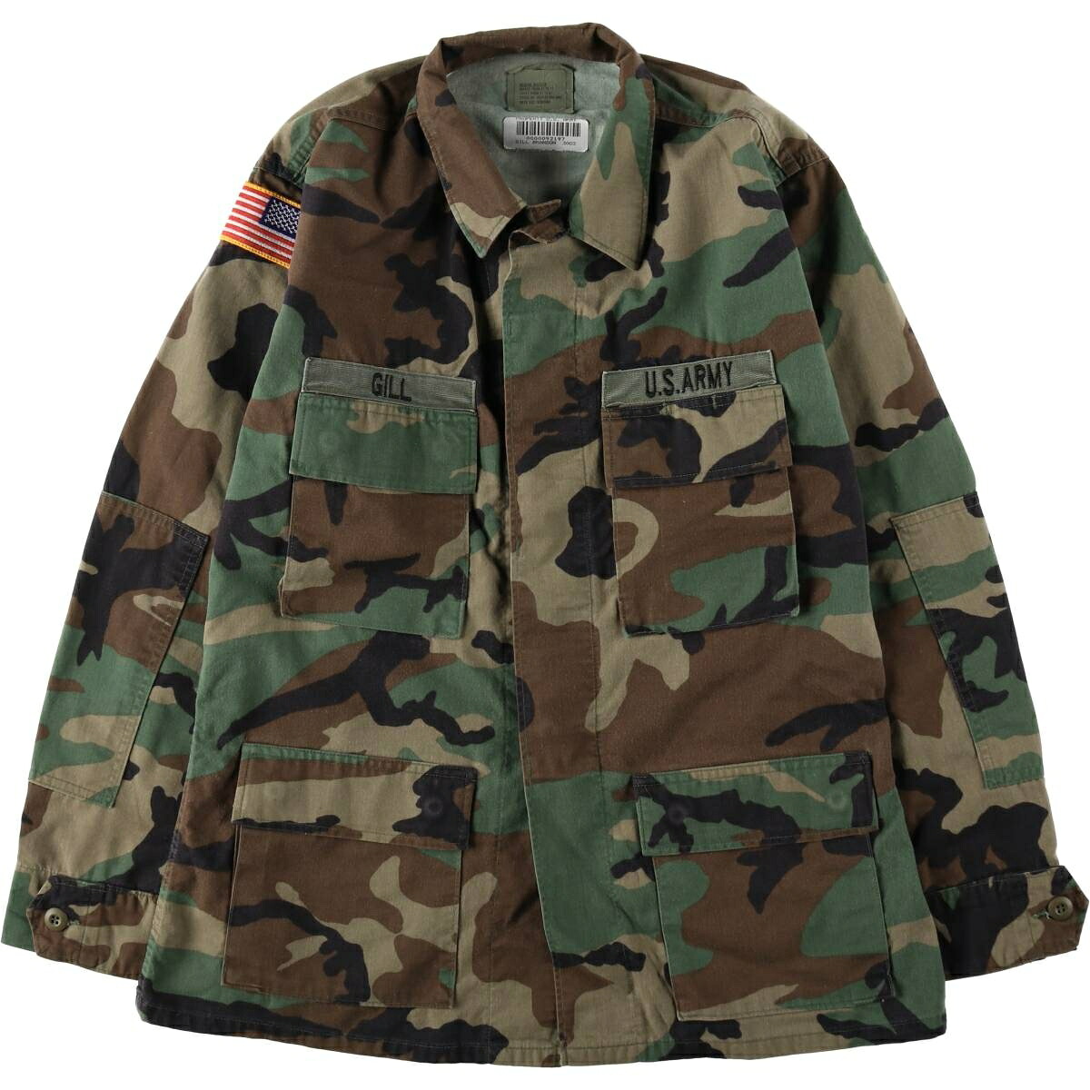 COAT TEMPERATE WOODLAND CAMOUFLAGE PATTERN COMBAT ミリタリー コンバットジャケット