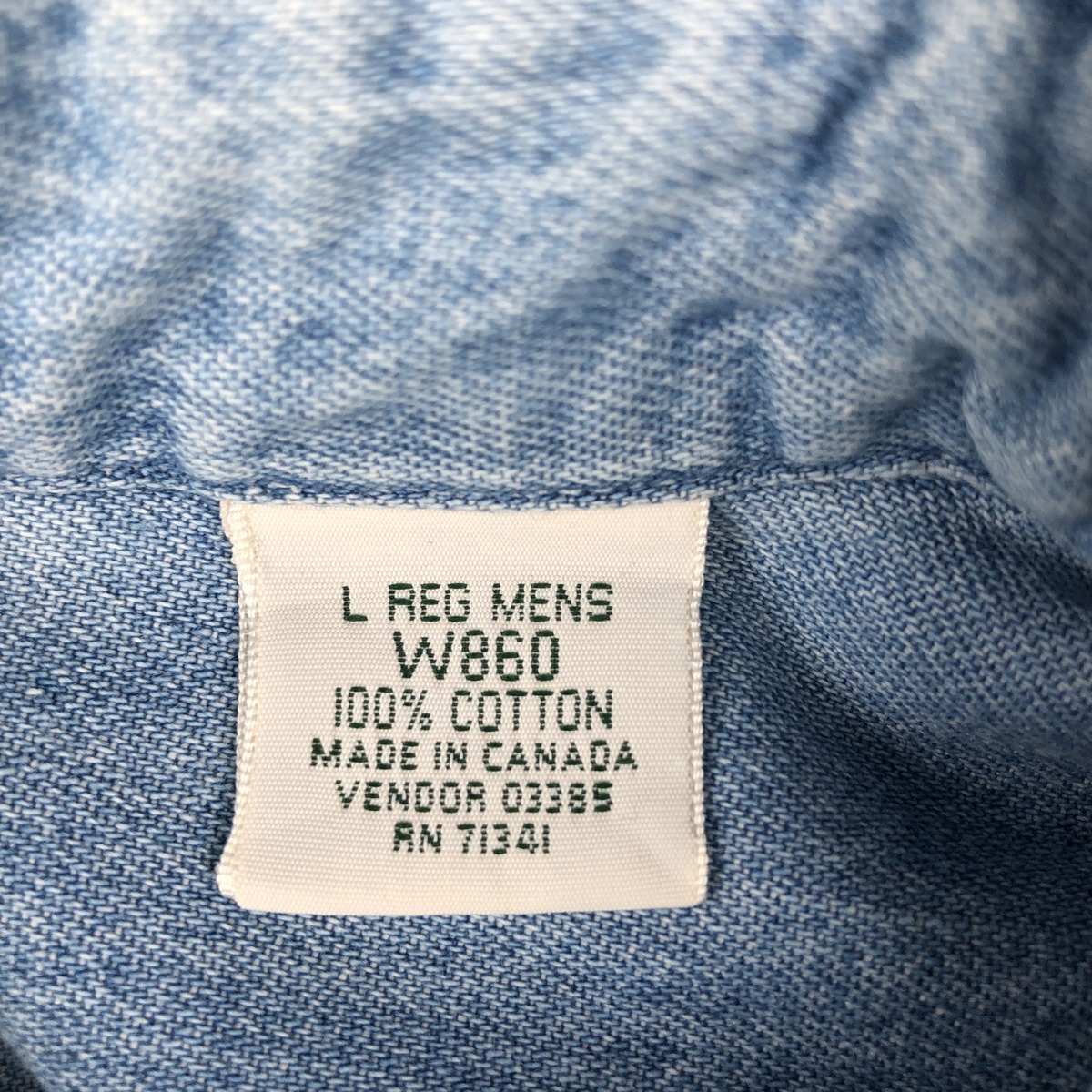 L.L.Bean/エルエルビーン 長袖 ボタンダウンデニムシャツ