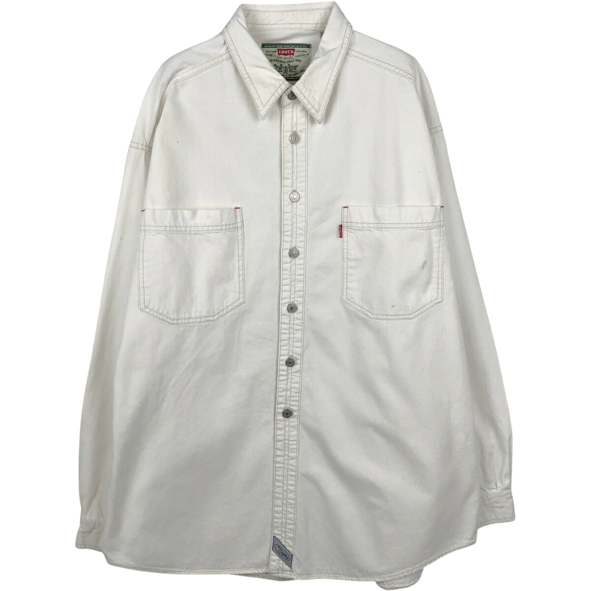 Levi's/リーバイス 長袖 ホワイトデニムシャツ