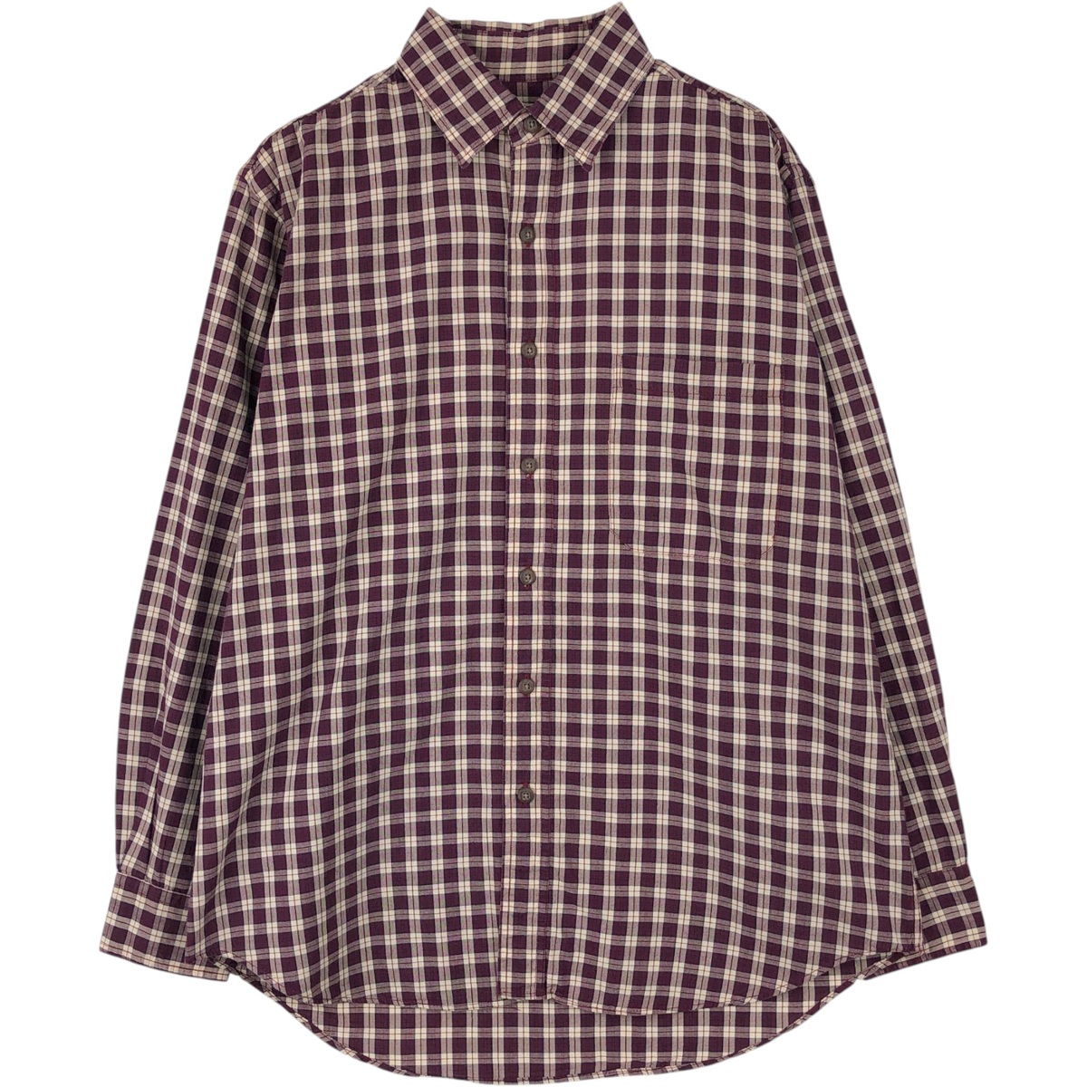 L.L.Bean/エルエルビーン 長袖 コットンチェックシャツ
