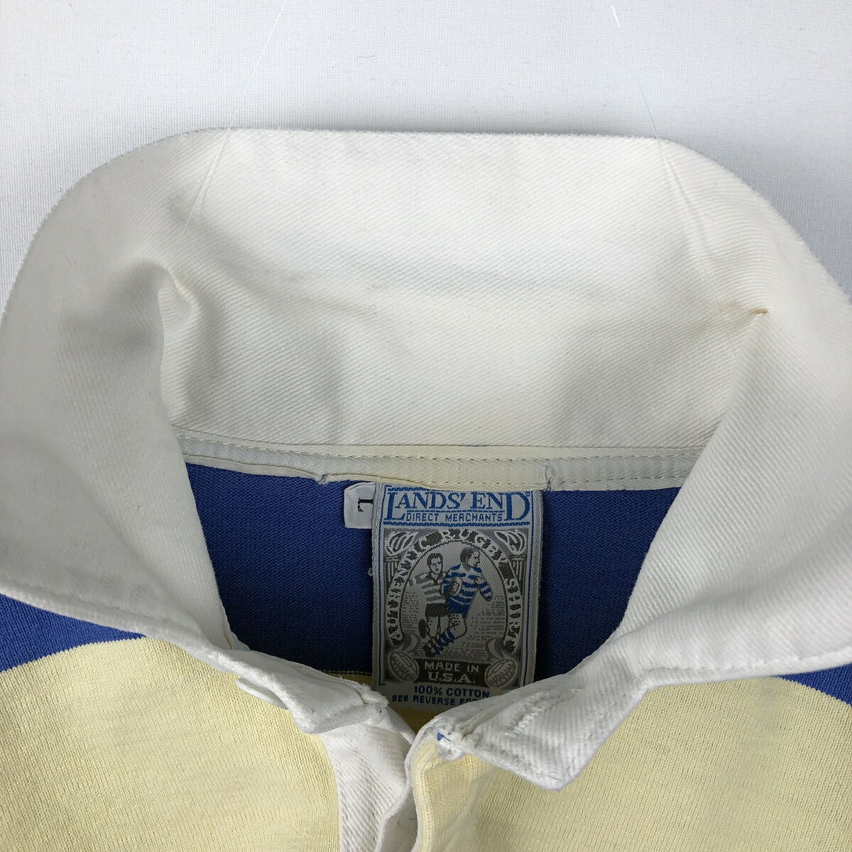 LANDS' END/ランズエンド 長袖 ラガーシャツ