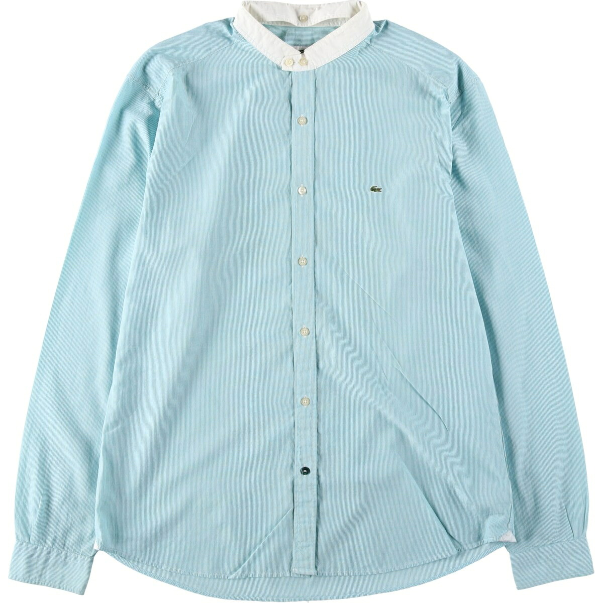 LACOSTE/ラコステ 長袖 コットンストライプシャツ