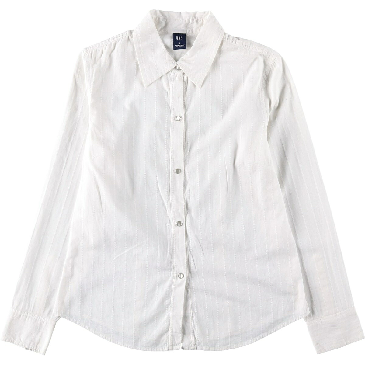 GAP/ギャップ 長袖 コットンストライプシャツ