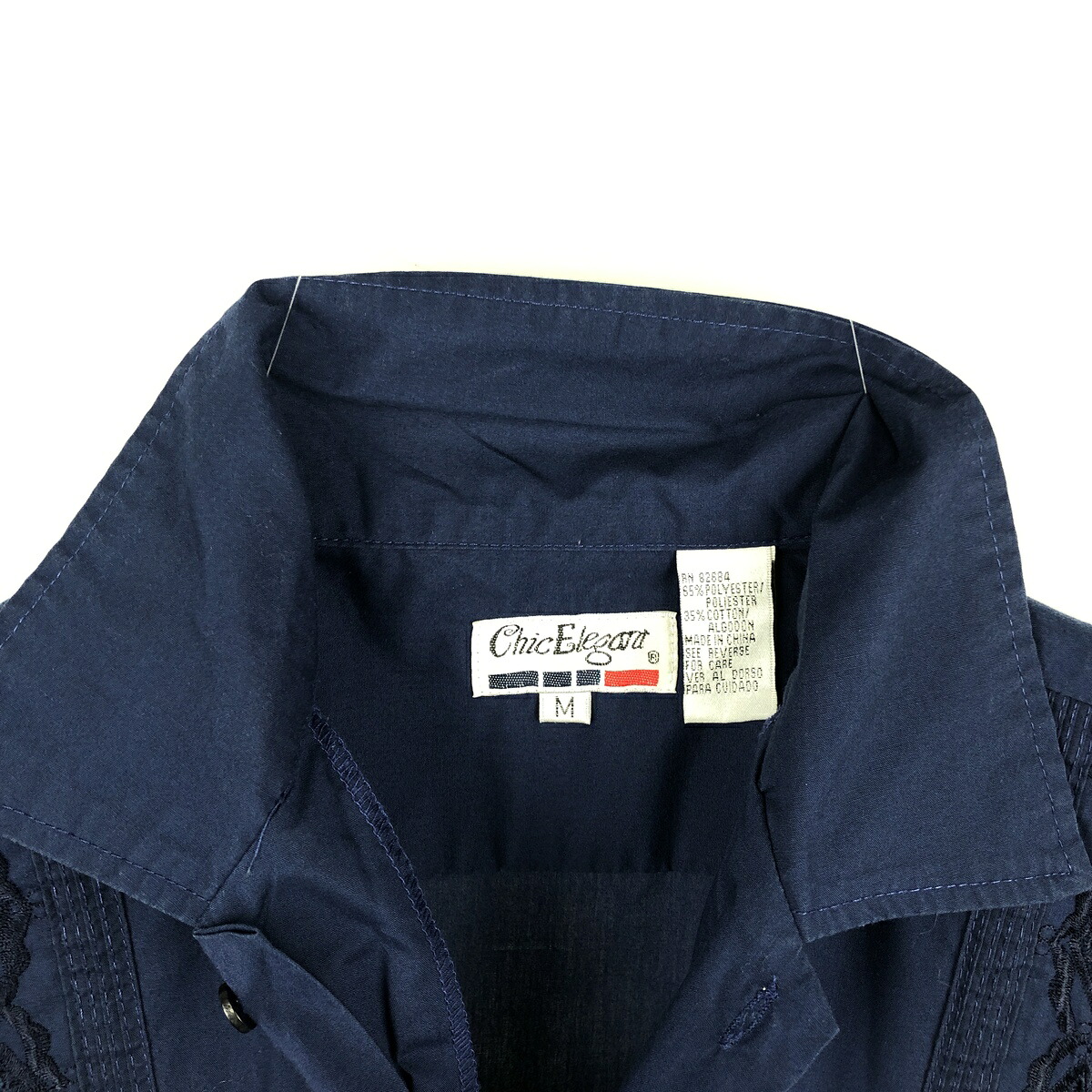 Chic Elegant 半袖 メキシカンシャツ キューバシャツ
