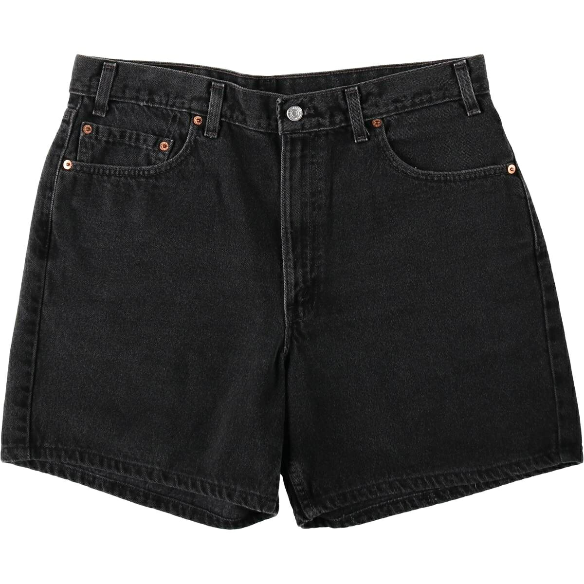 Levi's/リーバイス 550 RELAXED FIT ブラックデニムショーツ ショートパンツ