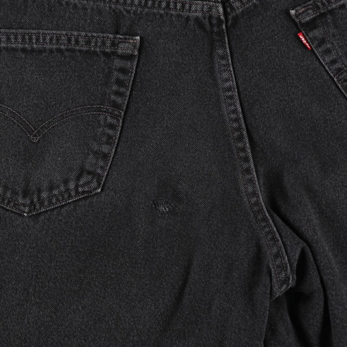 Levi's/リーバイス 550 RELAXED FIT ブラックデニムショーツ ショートパンツ