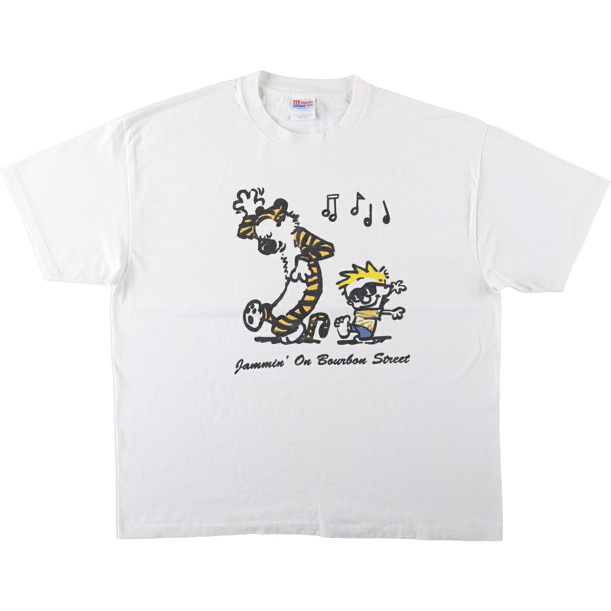 Hanes/ヘインズ HEAVYWEIGHT 50/50 キャラクタープリントTシャツ