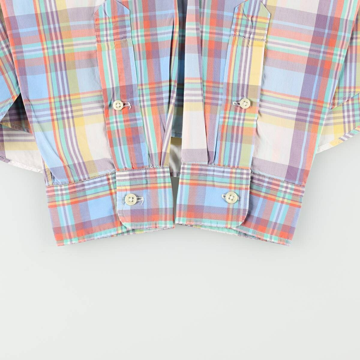 Ralph Lauren/ラルフローレン POLO by Ralph Lauren SLIM FIT 長袖 ボタンダウンチェックシャツ
