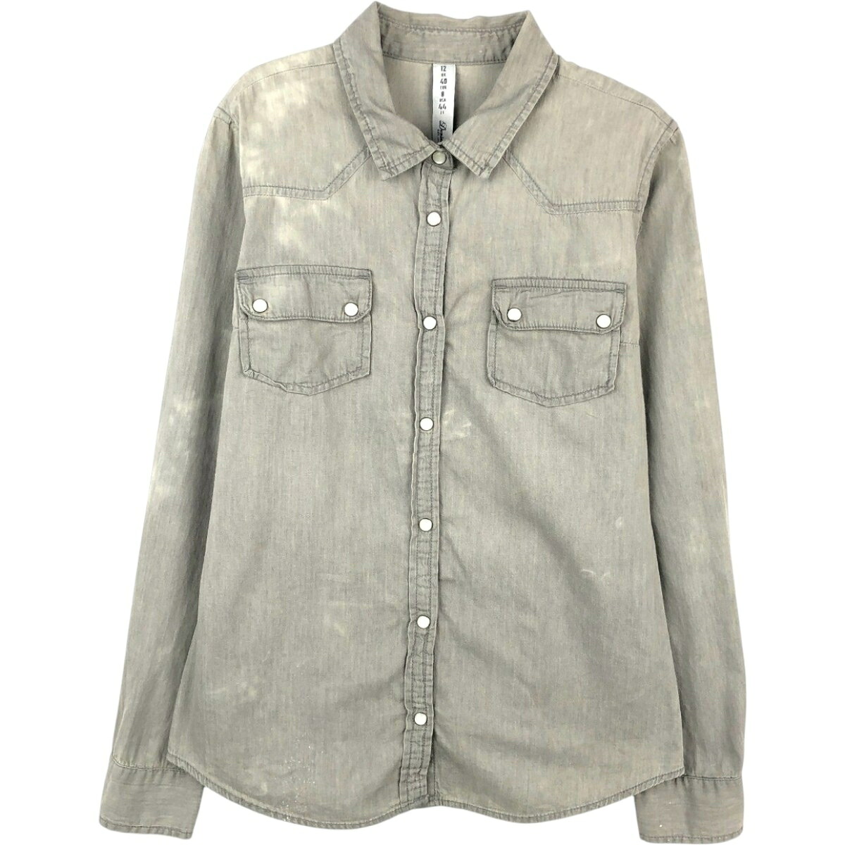 Denim Co. 長袖 ウエスタンシャツ