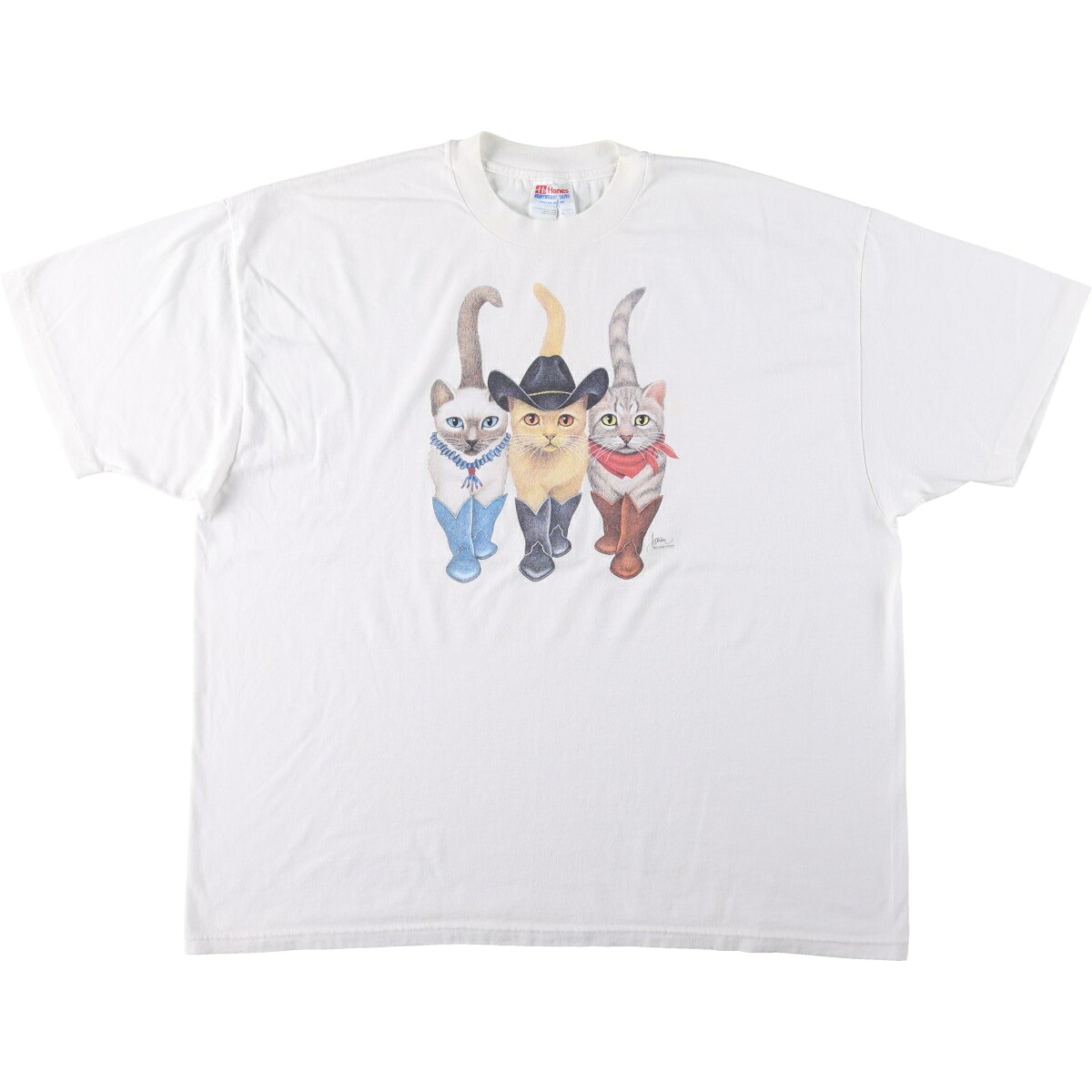 Hanes/ヘインズ HEAVYWEIGHT 50/50 アニマルTシャツ