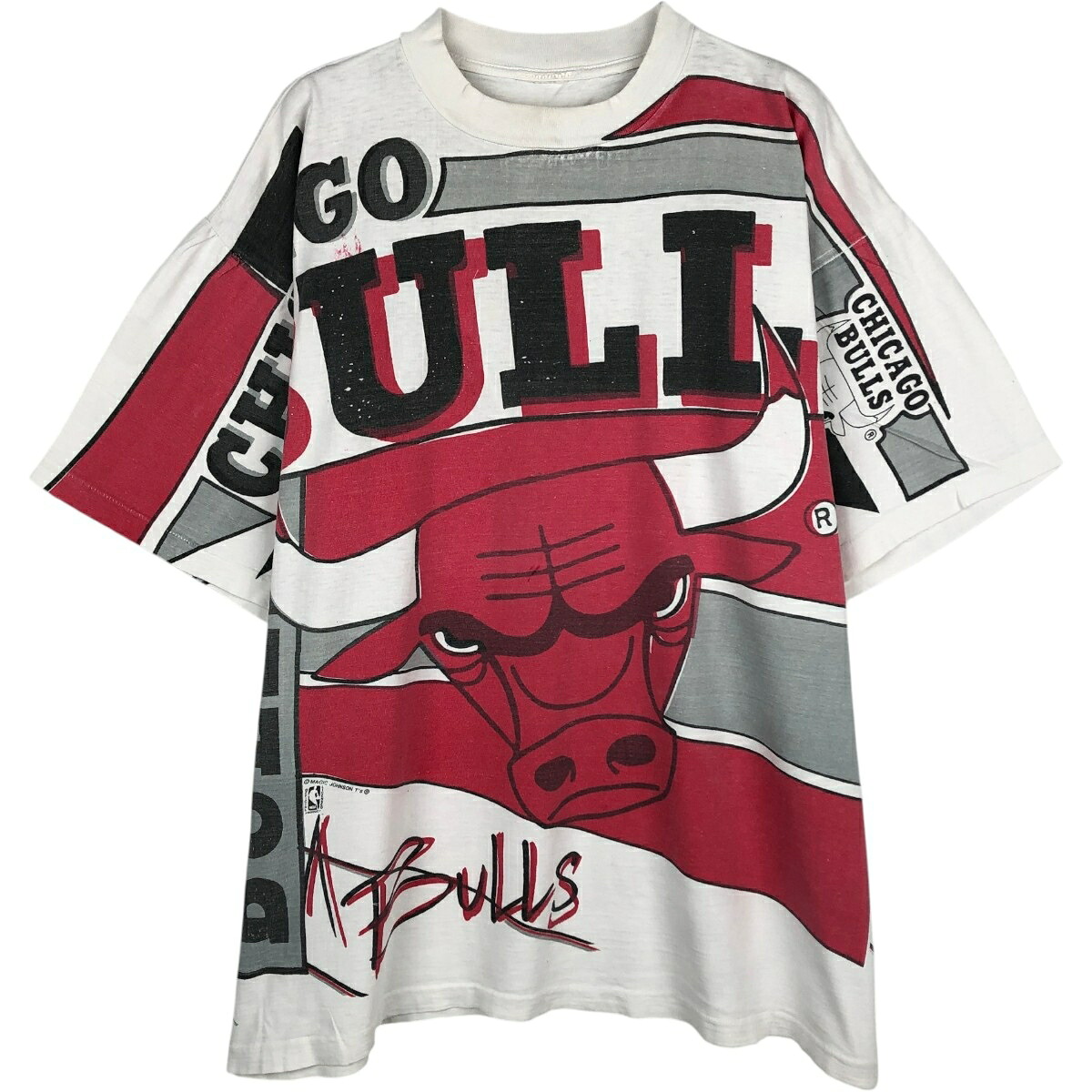 Magic Johnson T's NBA CHICAGO BULLS シカゴ ブルズ スポーツプリントTシャツ