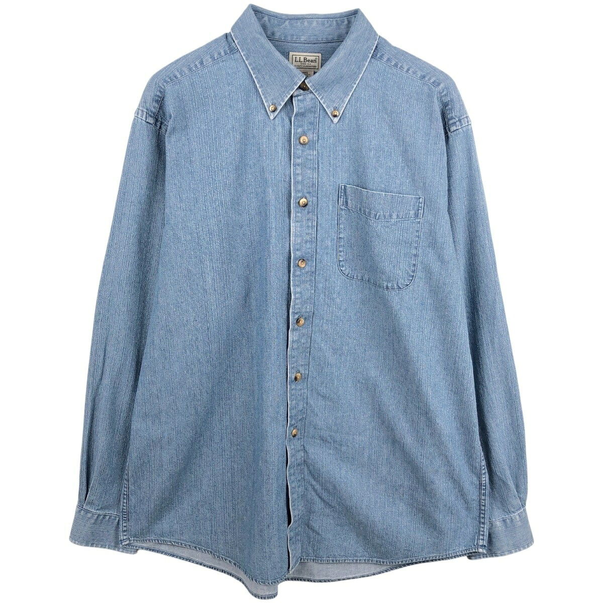 L.L.Bean/エルエルビーン 長袖 ボタンダウンデニムシャツ