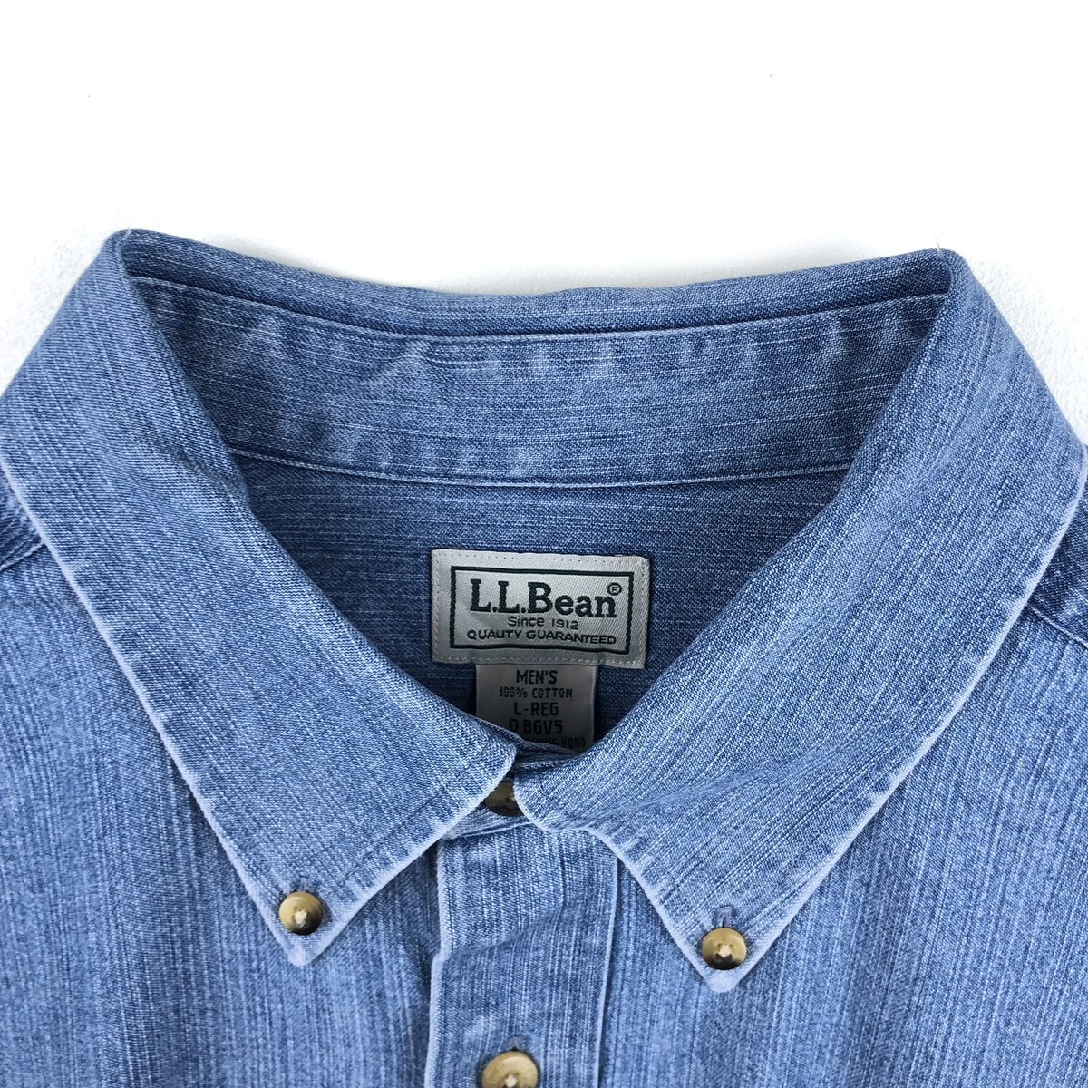 L.L.Bean/エルエルビーン 長袖 ボタンダウンデニムシャツ