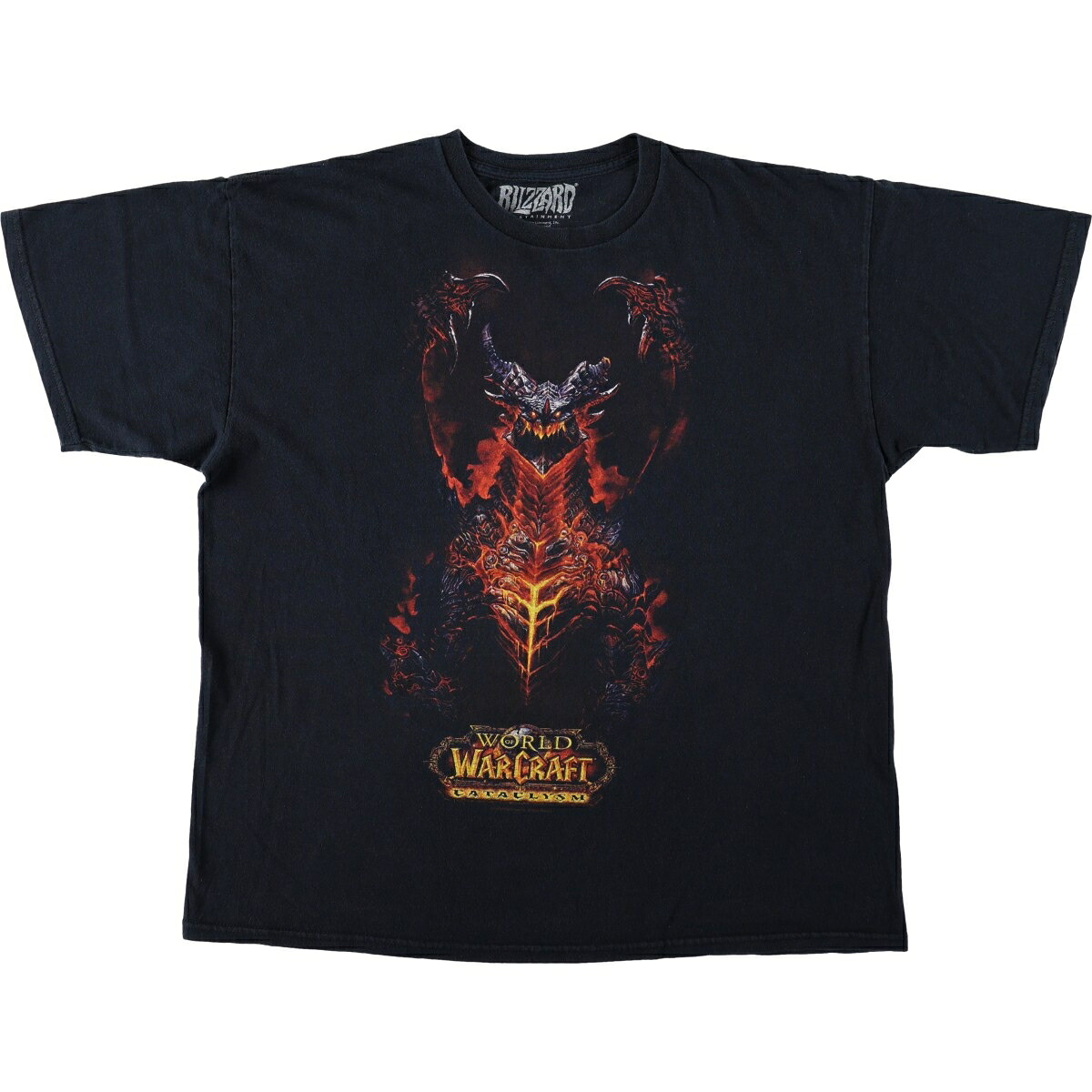 BLIZZARD ENTERTAINMENT World of Warcraft Cataclysm アニメ キャラクタープリントTシャツ