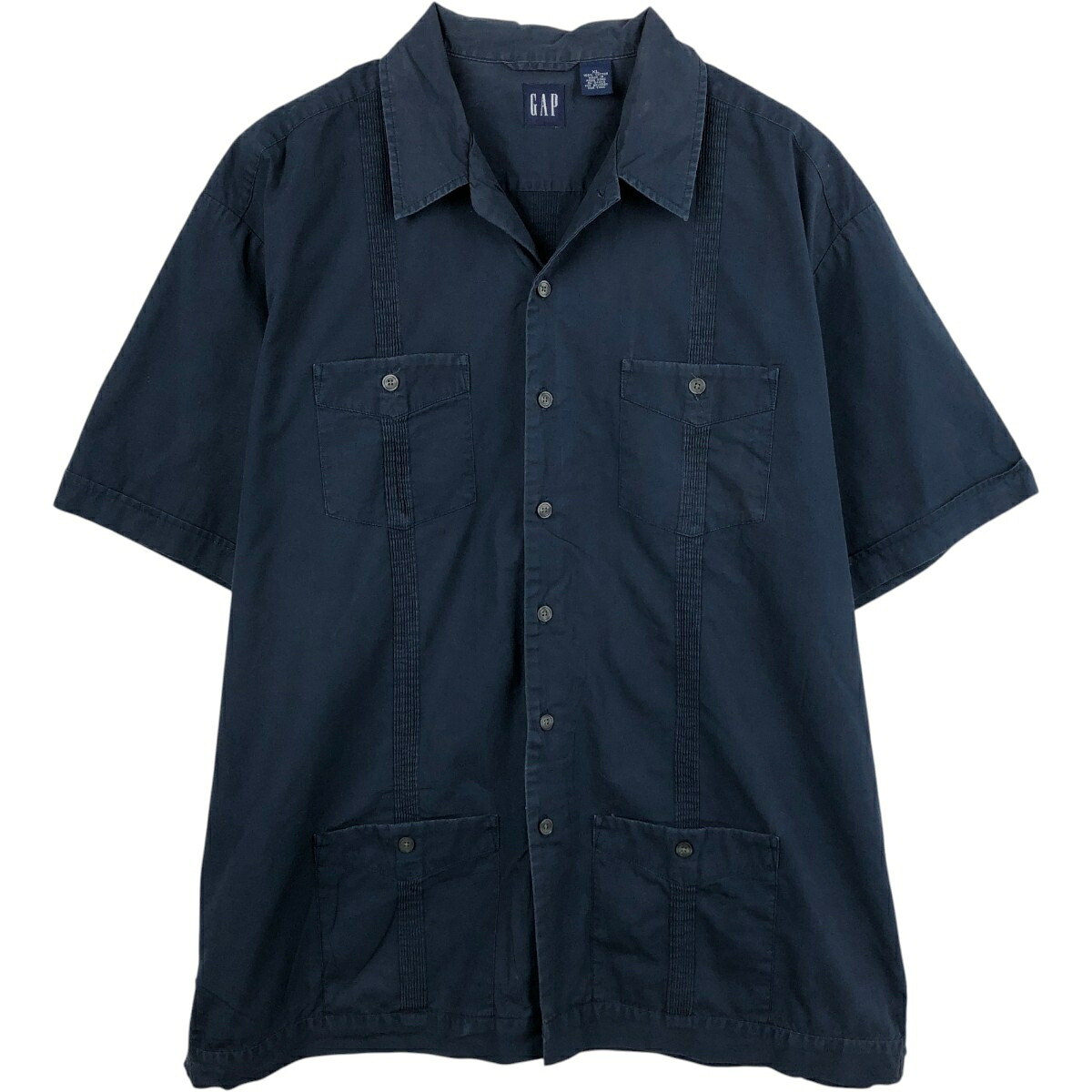 GAP/ギャップ 半袖 オープンカラー メキシカンシャツ キューバシャツ