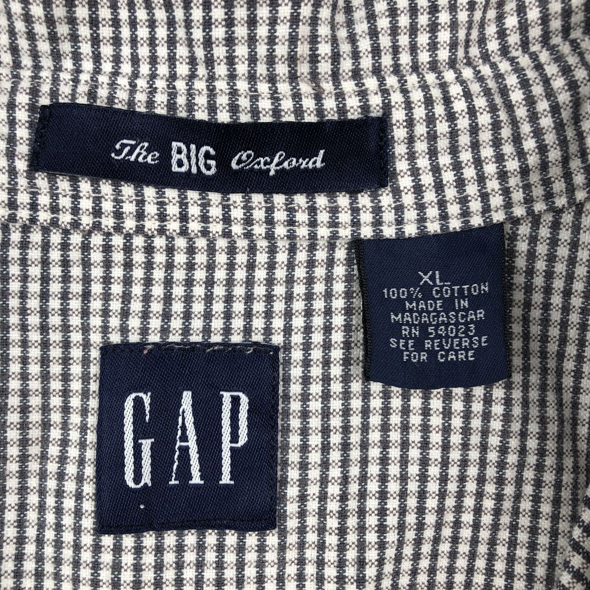 GAP/ギャップ オールドギャップ The BIG Oxford 半袖 ボタンダウン チェックシャツ