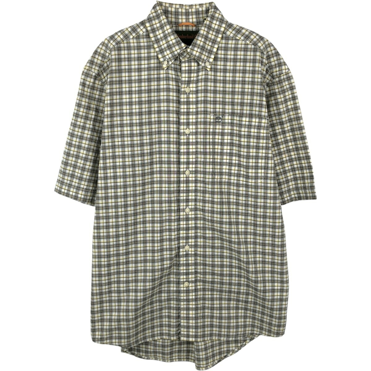 Timberland/ティンバーランド 半袖 ボタンダウン チェックシャツ