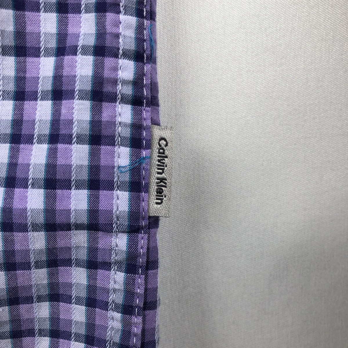 Calvin klein/カルバンクライン 半袖 コットン チェックシャツ