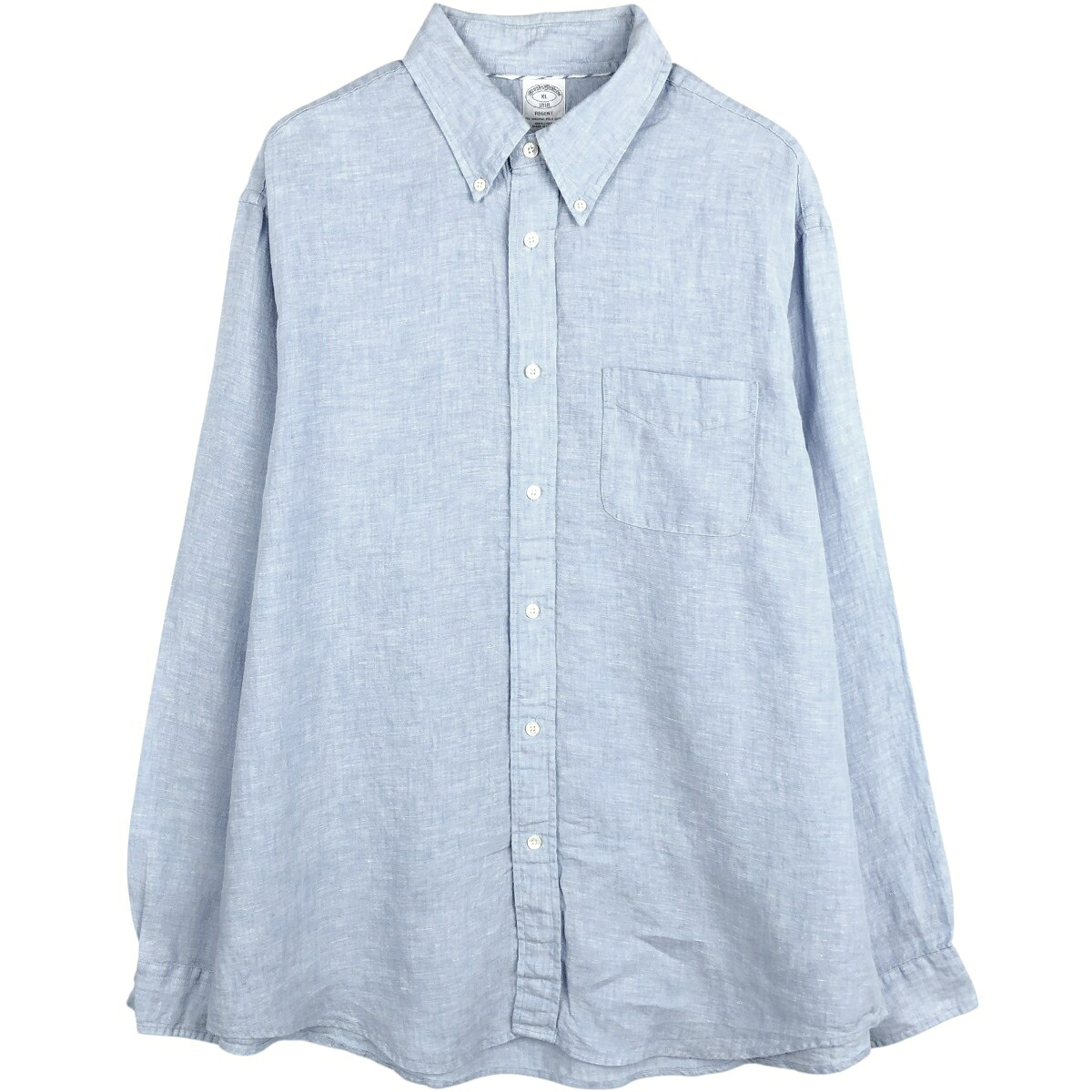Brooks Brothers/ブルックスブラザーズ 1818 長袖 リネン ボタンダウンシャツ