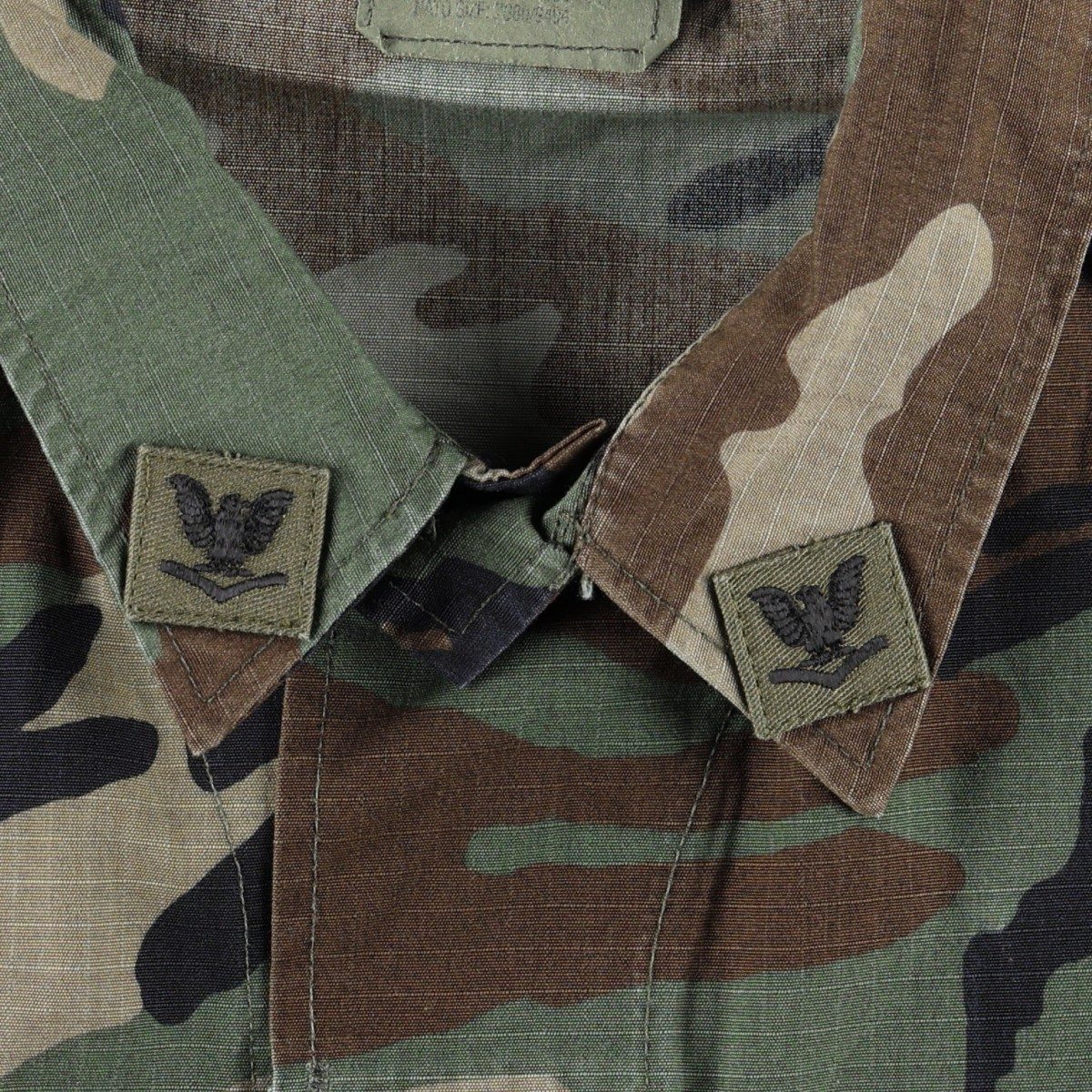 COAT HOT WEATHER WOODLAND CAMOUFLAGE PATTERN COMBAT B.D.U ミリタリージャケット