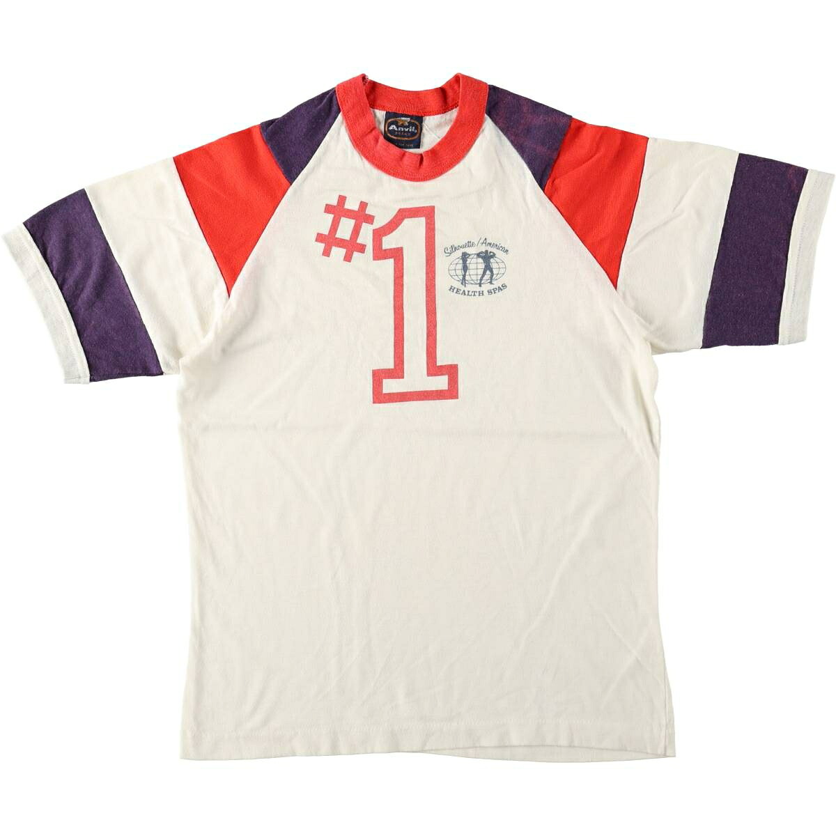 Anvil/アンビル SILHOUETTE AMERICAN HEALTH SPAS アドバタイジングTシャツ