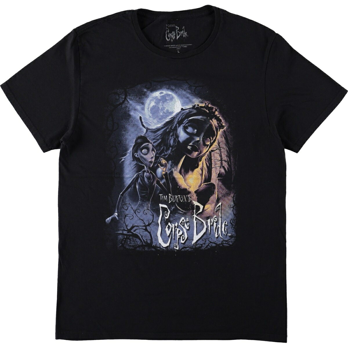 Tim Burton's Corpse Bride ティムバートンのコープスブライド キャラクタープリントTシャツ