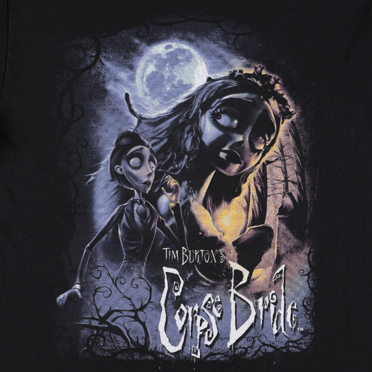 Tim Burton's Corpse Bride ティムバートンのコープスブライド キャラクタープリントTシャツ