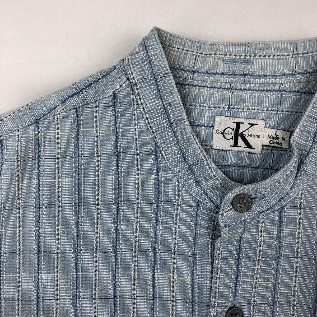 Calvin klein/カルバンクライン JEANS 長袖 コットンチェックシャツ
