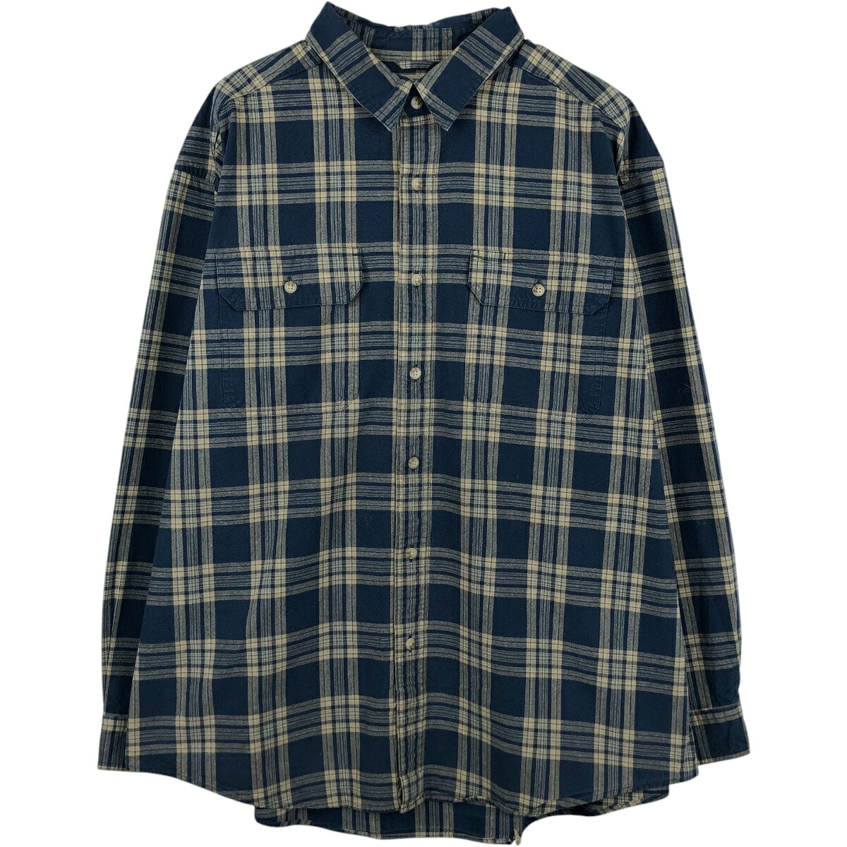 L.L.Bean/エルエルビーン TRADITIONAI FIT 長袖 コットンチェックシャツ